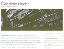 Tablet Screenshot of gabriellehecht.org